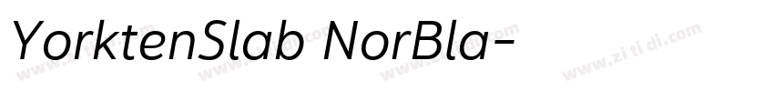 YorktenSlab NorBla字体转换